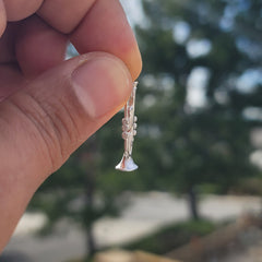 10K, 14K or 18K Gold 3D Trumpet Pendant