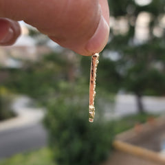 10K, 14K or 18K Gold Harp Pendant