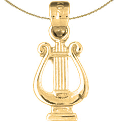 14K or 18K Gold Piano Pendant