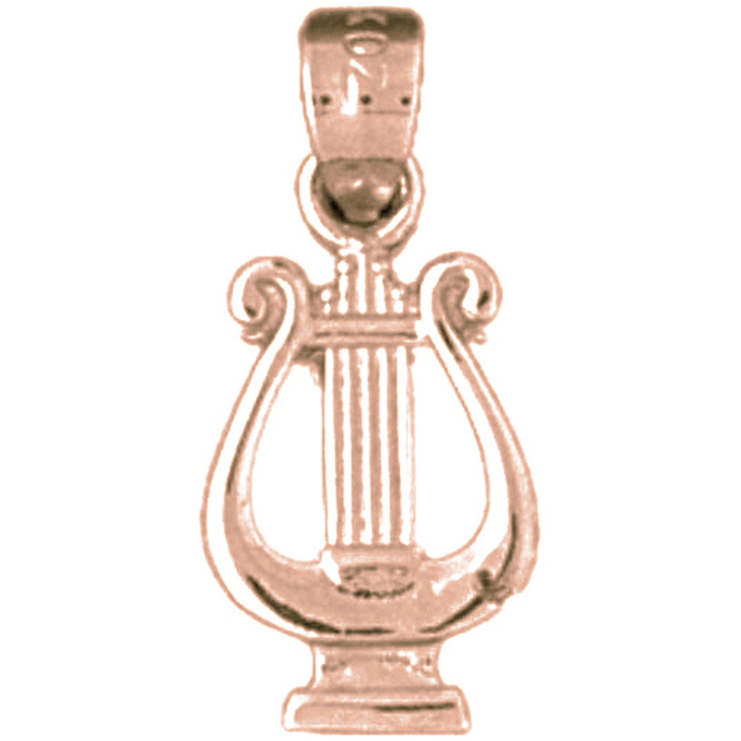 14K or 18K Gold Piano Pendant