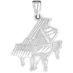 14K or 18K Gold Piano Pendant