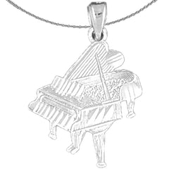14K or 18K Gold Piano Pendant