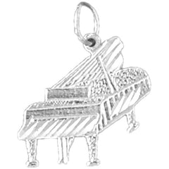 14K or 18K Gold Piano Pendant