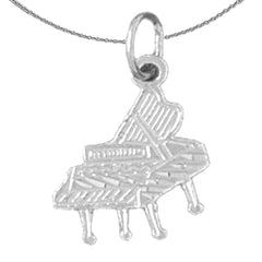 14K or 18K Gold Piano Pendant