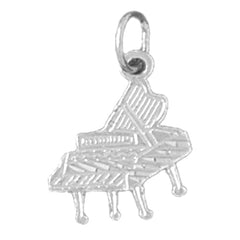 14K or 18K Gold Piano Pendant