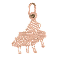 14K or 18K Gold Piano Pendant