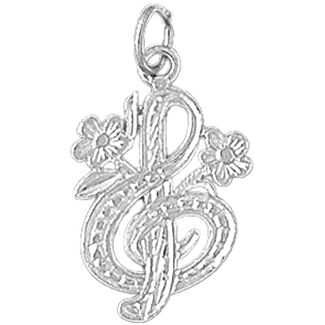14K or 18K Gold Treble Clef Pendant