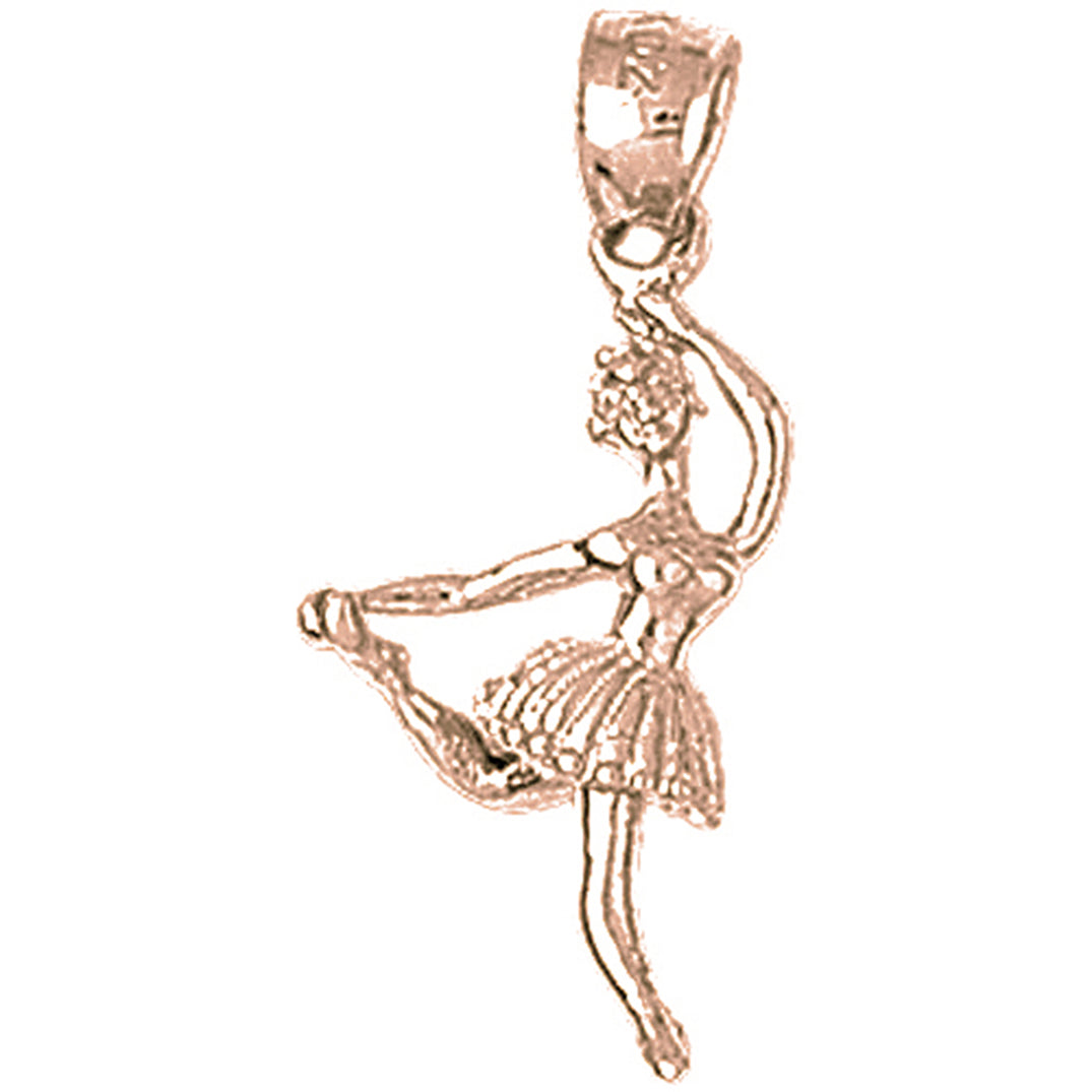 14K or 18K Gold Ballerina Pendant