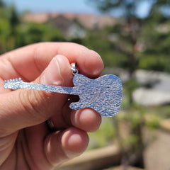 10K, 14K or 18K Gold Electric Guitar Pendant