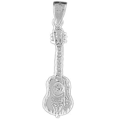 10K, 14K or 18K Gold Acoustic Guitar Pendant