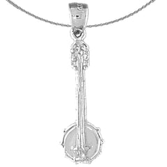14K or 18K Gold Banjo Pendant