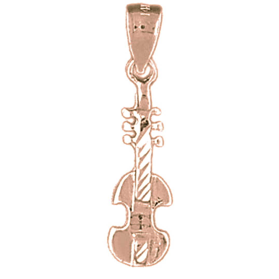 14K or 18K Gold Violin, Viola Pendant
