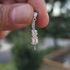 14K or 18K Gold Violin, Viola Pendant