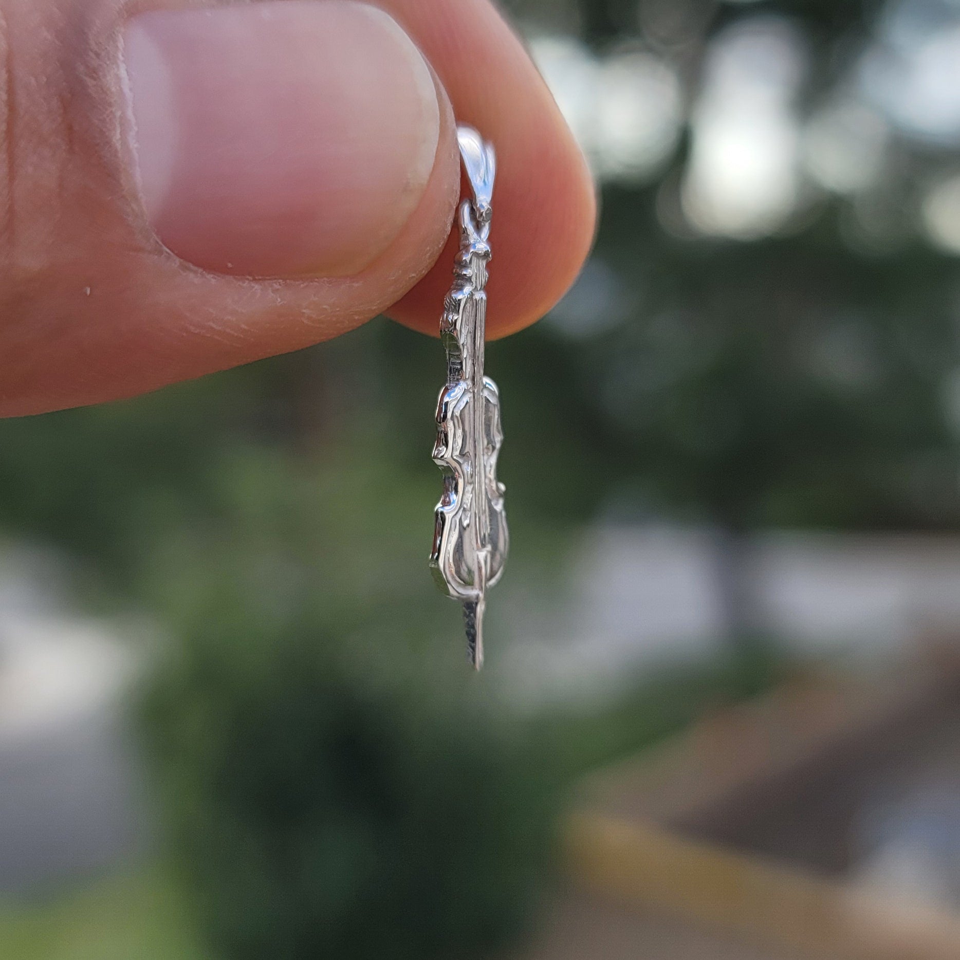 14K or 18K Gold Violin, Viola Pendant