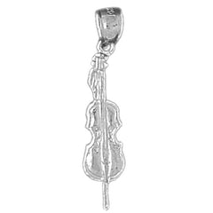14K or 18K Gold Violin, Viola Pendant