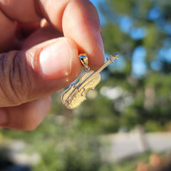 14K or 18K Gold Violin, Viola Pendant