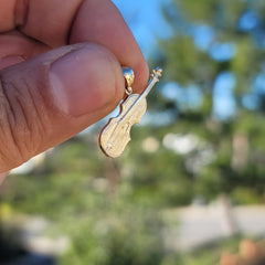 14K or 18K Gold Violin, Viola Pendant