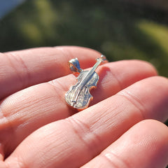 14K or 18K Gold Violin, Viola Pendant