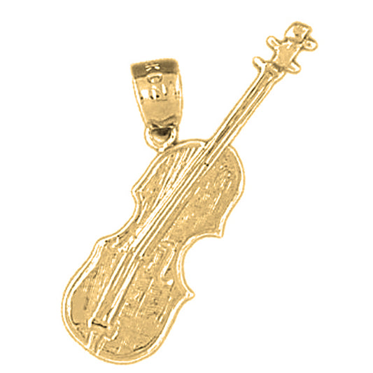 14K or 18K Gold Violin, Viola Pendant