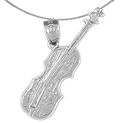 14K or 18K Gold Violin, Viola Pendant