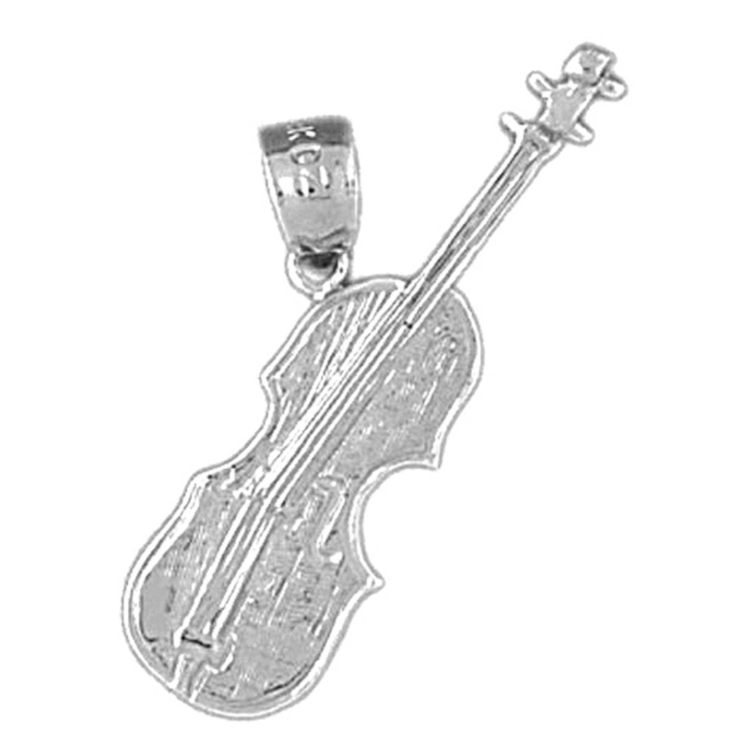 14K or 18K Gold Violin, Viola Pendant