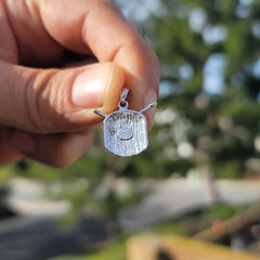 14K oder 18K Gold Snare Drum Anhänger