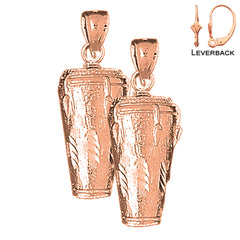 14K or 18K Gold Congas Earrings