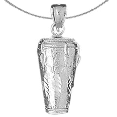 10K, 14K or 18K Gold Congas Pendant