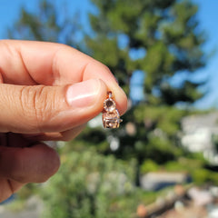 10K, 14K or 18K Gold 3D Record Player Pendant