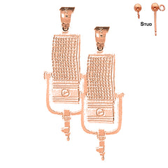 14K or 18K Gold Microphone Earrings