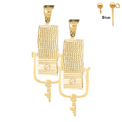 14K or 18K Gold Microphone Earrings