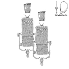 14K or 18K Gold Microphone Earrings