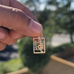 14K or 18K Gold Musical Notes Pendant