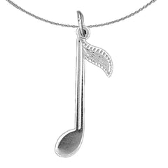 14K oder 18K Gold Viertelnoten-Anhänger