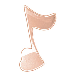 14K or 18K Gold Quarter Note Pendant