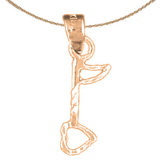 Colgante de cuarto de oro de 14 quilates o 18 quilates