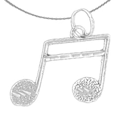 14K oder 18K Gold Achtelnoten-Anhänger