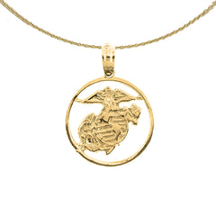 Colgante Marines de Oro de 14K o 18K