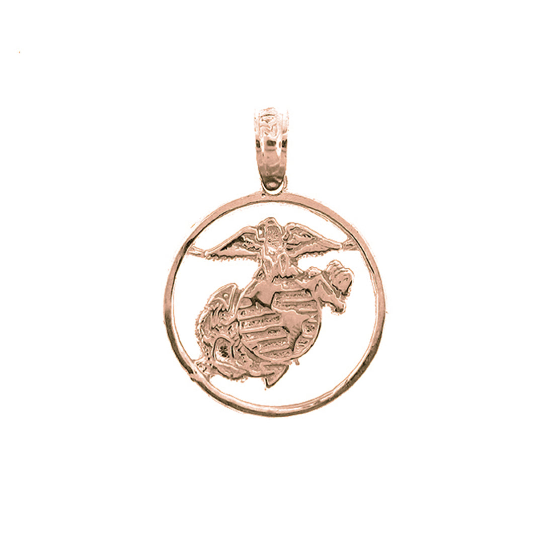 14K or 18K Gold Marines Pendant