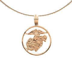 Colgante Marines de Oro de 14K o 18K