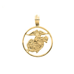 14K or 18K Gold Marines Pendant