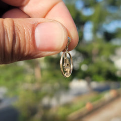 14K or 18K Gold Microscope Pendant