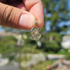 14K or 18K Gold Painters Pallet Pendant