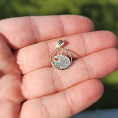 Colgante de paleta de pintores de oro de 14K o 18K