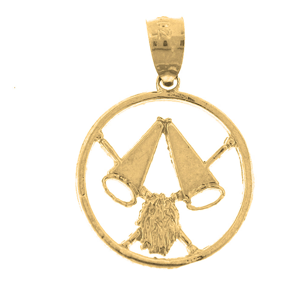 14K or 18K Gold Pom Pom Pendant