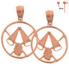 14K or 18K Gold Pom Pom Earrings