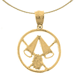 14K oder 18K Gold Pom Pom Anhänger