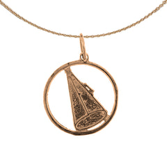 14K or 18K Gold Megaphone Pendant