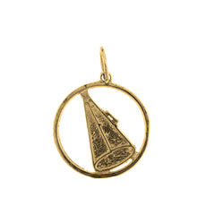 14K or 18K Gold Megaphone Pendant