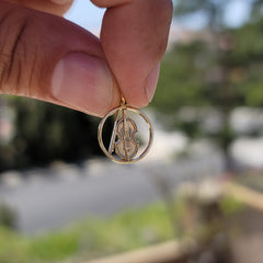 14K or 18K Gold Viola, Violin Pendant